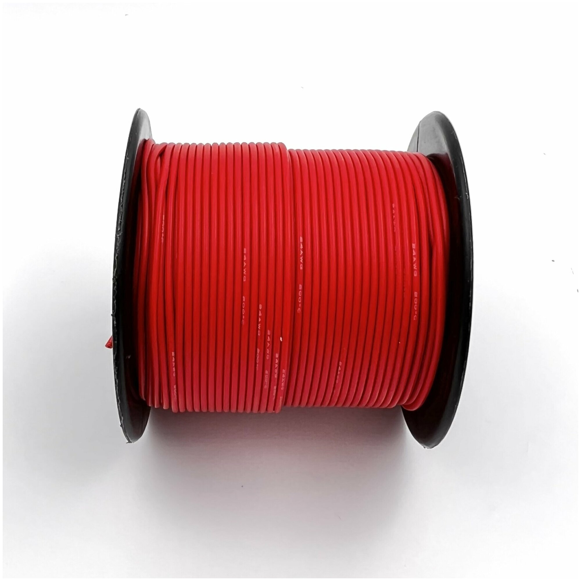 Медный провод 20AWG 5м 0,5 кв.мм (100*0,08мм) (красный, UL3135) в мягкой силиконовой изоляции - фотография № 2