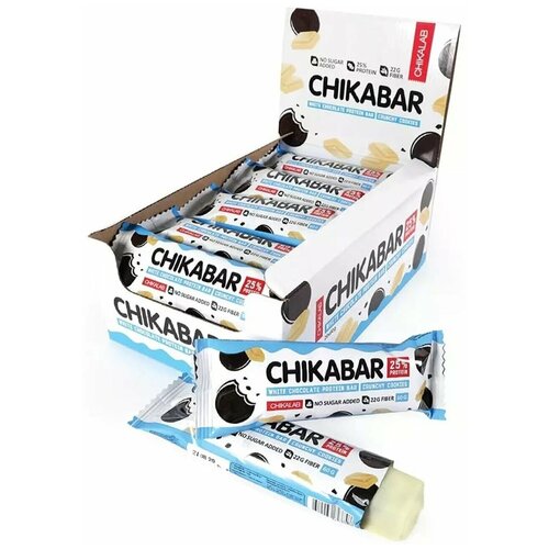 CHIKALAB Глазированный батончик CHIKABAR 60г (20шт коробка) (Орео)