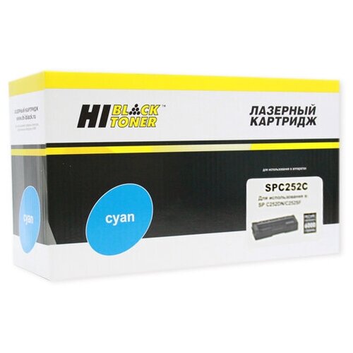 Картридж Hi-Black (HB-SPC252C) для Ricoh Aficio SPC252DN/C252SF/SPC262DNw/SPC262SFNw, C, 6K картридж hi black hb spc252m для ricoh aficio spc252dn c252sf spc262dnw spc262sfnw m 6k