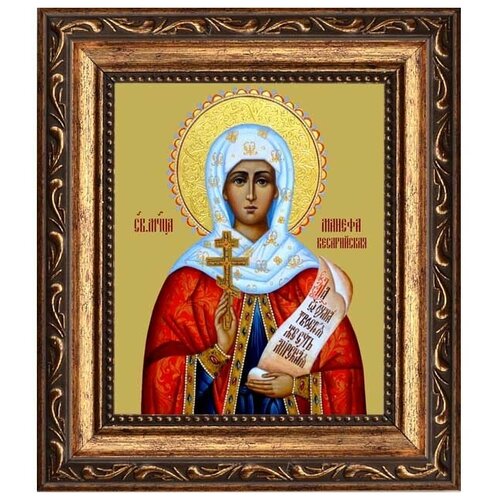 Манефа Кесарийская (Палестинская), дева мученица. Икона на холсте.