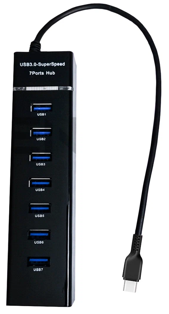 USB Hub разветвитель 7 портов USB 3.0 5 Гбит/с (USB концентратор)