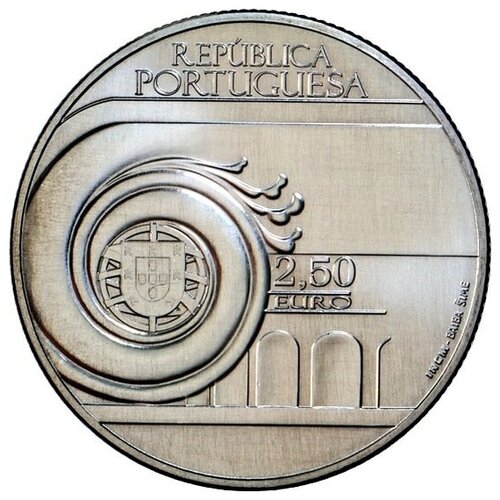 Монета 2,5 евро 100 лет со дня рождения Жуана Вилларета. Португалия, 2013 г. в. Состояние UNC (из мешка)