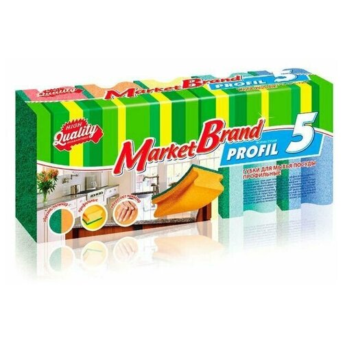 Губки для посуды Profil Market Brand х 5 шт