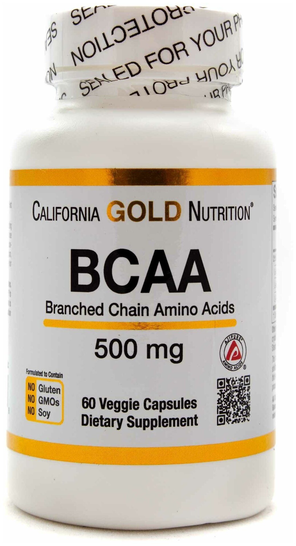 California Gold Nutrition - BCAA 500 мг (60 капсул) - BCAA аминокислоты в капсулах по 500 мг