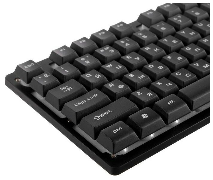 Клавиатура Defender Arx GK-196L игровая проводная подсветка 104 клавиши USB чёрная