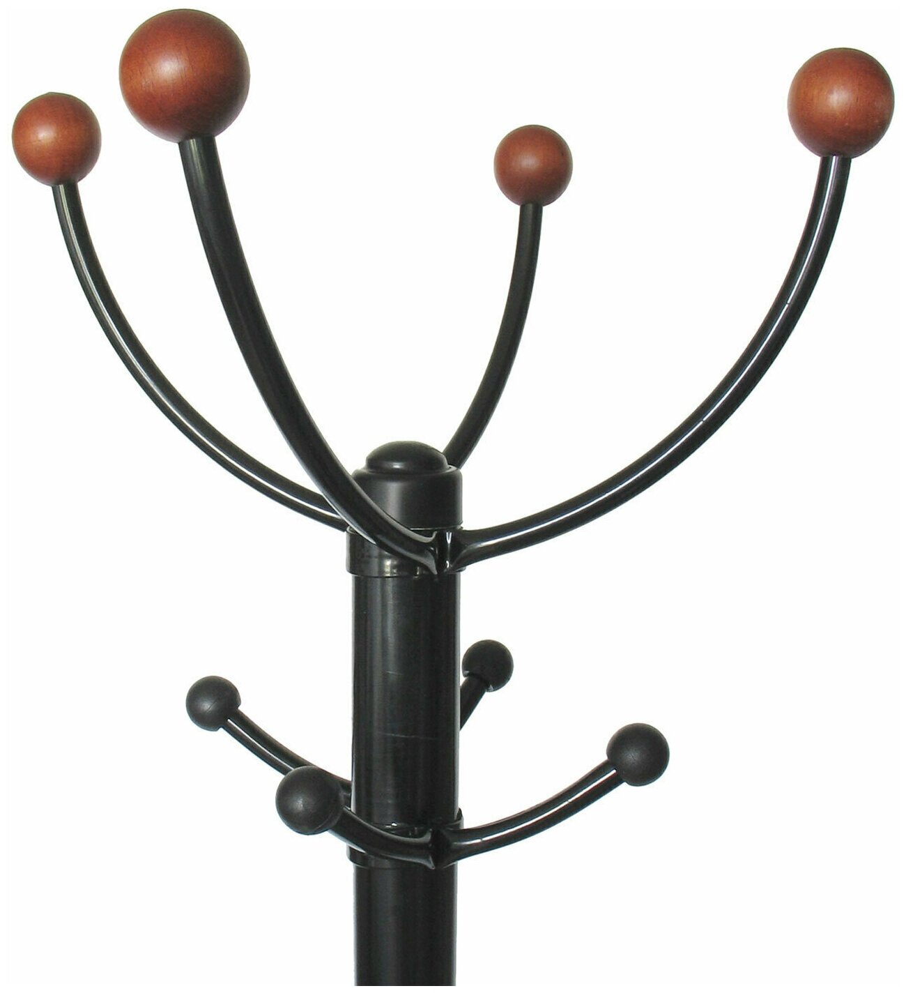 Вешалка-стойка "Квартет-З", 1,79 м, основание 40 см, 4 крючка + место для зонтов, металл, черная В комплекте: 1шт.