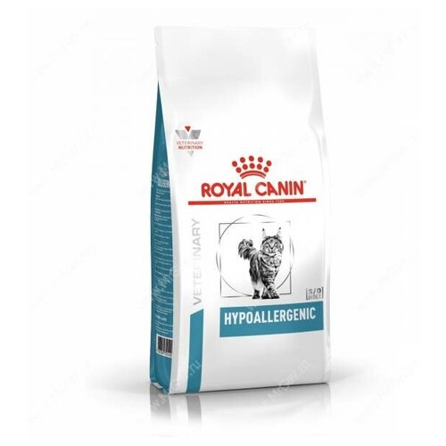 Сухой корм Royal Canin Hypoallergenic DR 25 Feline для кошек при пищевой аллергии/непереносимости, диетический, 0,5 кг