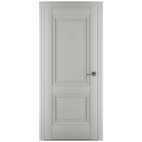 Межкомнатная дверь Венеция В3 ДГ, Экошпон, матовый серый 2000*800.Комплект (полотно,коробка,наличник)