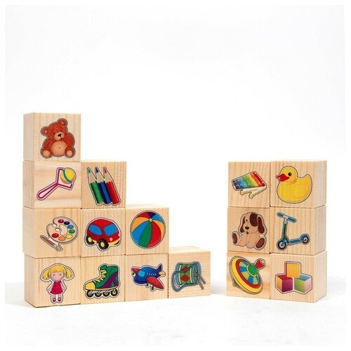 Набор кубиков «Игрушки» 16 шт. набор кубиков игрушки 16 шт