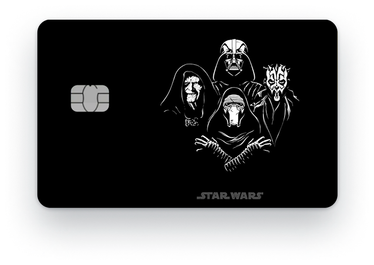 Наклейка на банковскую карту, стикер на карту, маленький чип, мемы, приколы, комиксы, стильная наклейка Звездные Войны, Star Wars №19