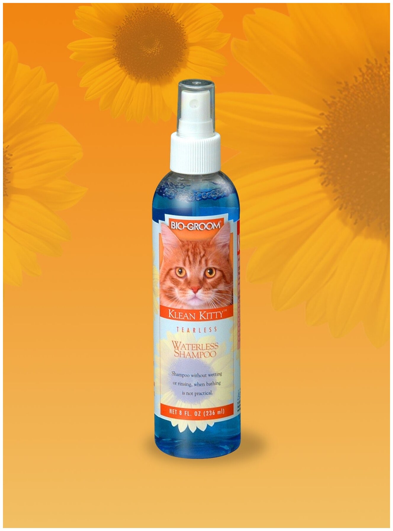 Bio-Groom Klean Kitty Waterless шампунь для кошек без смывания 237 мл - фотография № 4