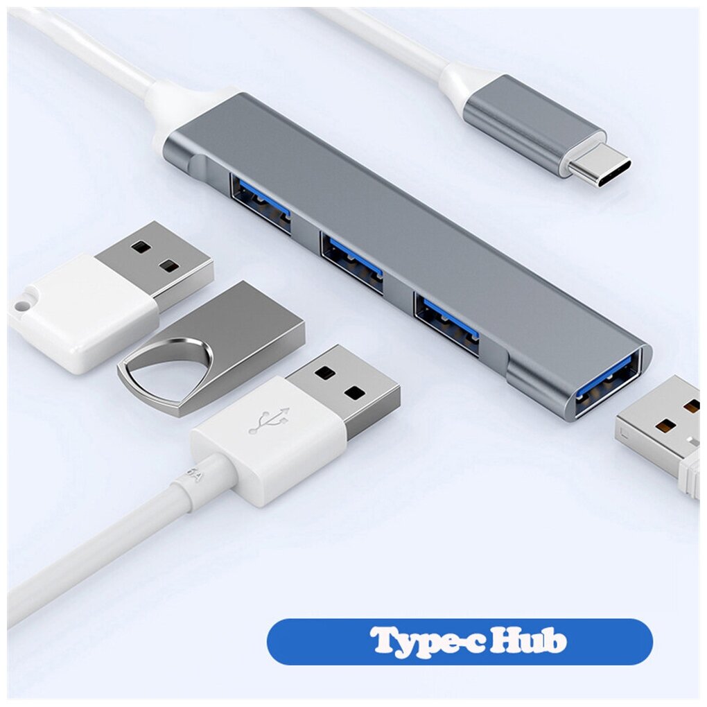 USB разветвитель с 4 портами, USB 3,0
