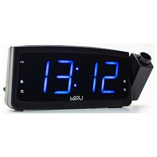 Радио-часы MIRU CR-1010 7,5 Вт, черный/синий