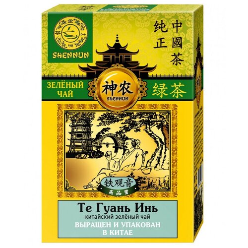 Чай Shennun Те Гуань Инь зеленый, листовой, 100 г.