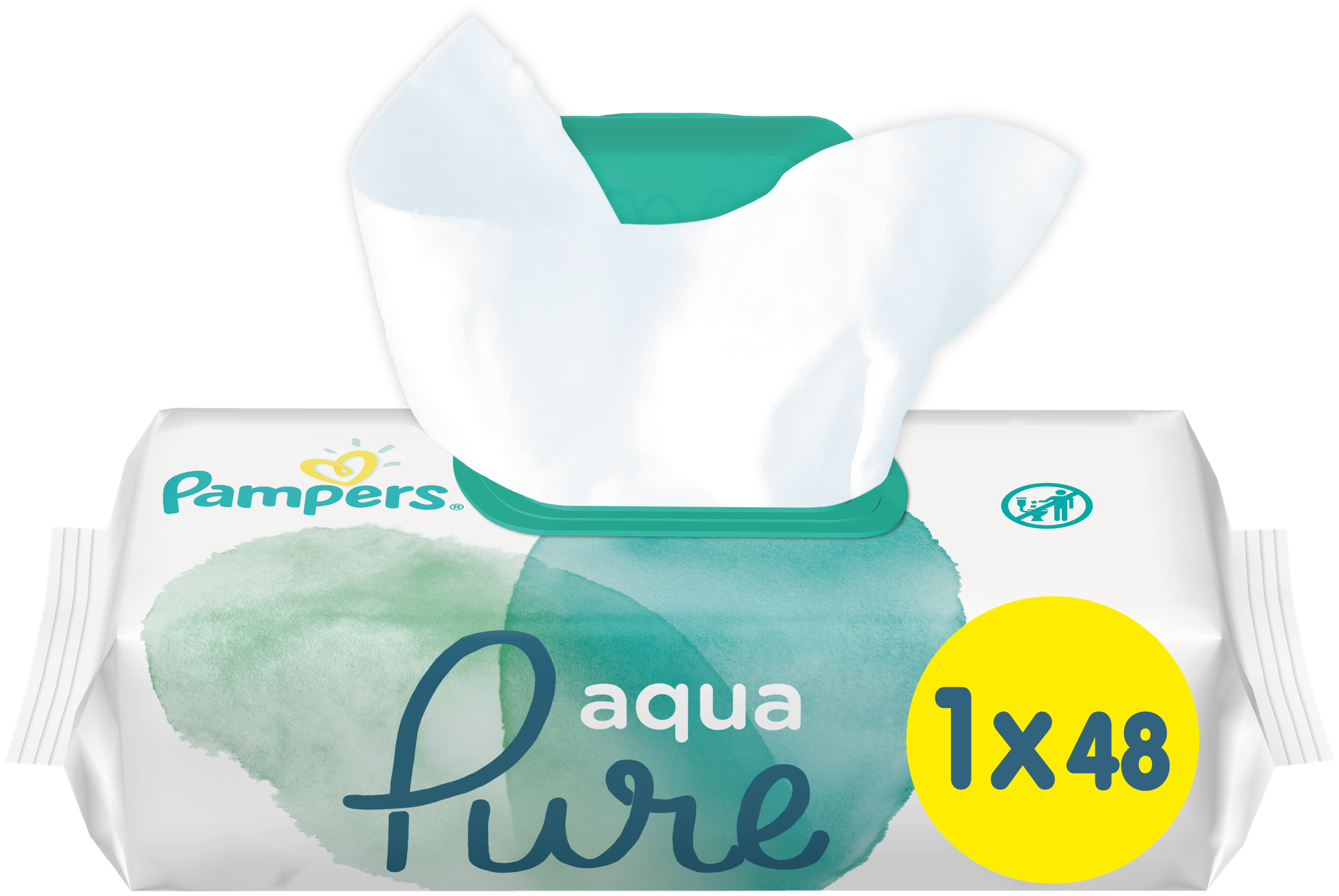 Детские влажные салфетки Pampers Aqua Pure, 2х48 шт. - фото №12