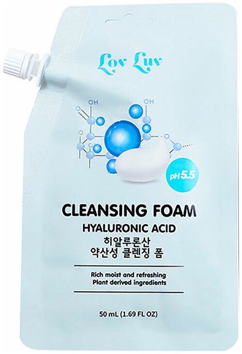 LovLuv Cleansing Foam Hyaluonic Acid Пенка с гиалуроновой кислотой 50 мл