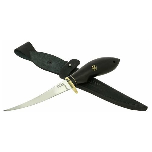 Нож Филейный (сталь 95Х18, рукоять черный граб)