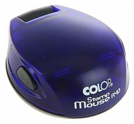 Оснастка для печати кругл. карман. Stamp Mouse R40 фиолетовая - фотография № 2