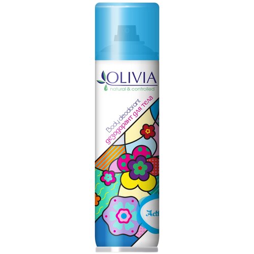 Olivia дезодорант Active, спрей, флакон, 150 мл, 141 г olivia дезодорант balance спрей флакон 150 мл 138 г