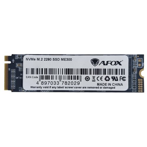 Внутренний SSD M2 AFOX 10Tb ME300 Series ME300-1000GN Retail PCI-E 30 x4 up to 20501640Mbs 3D TLC 800TBW 22х80mm 523600₽
