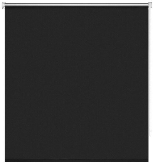 Рулонная штора Decofest Блэкаут Плайн Черный графит 60х160 см Мини