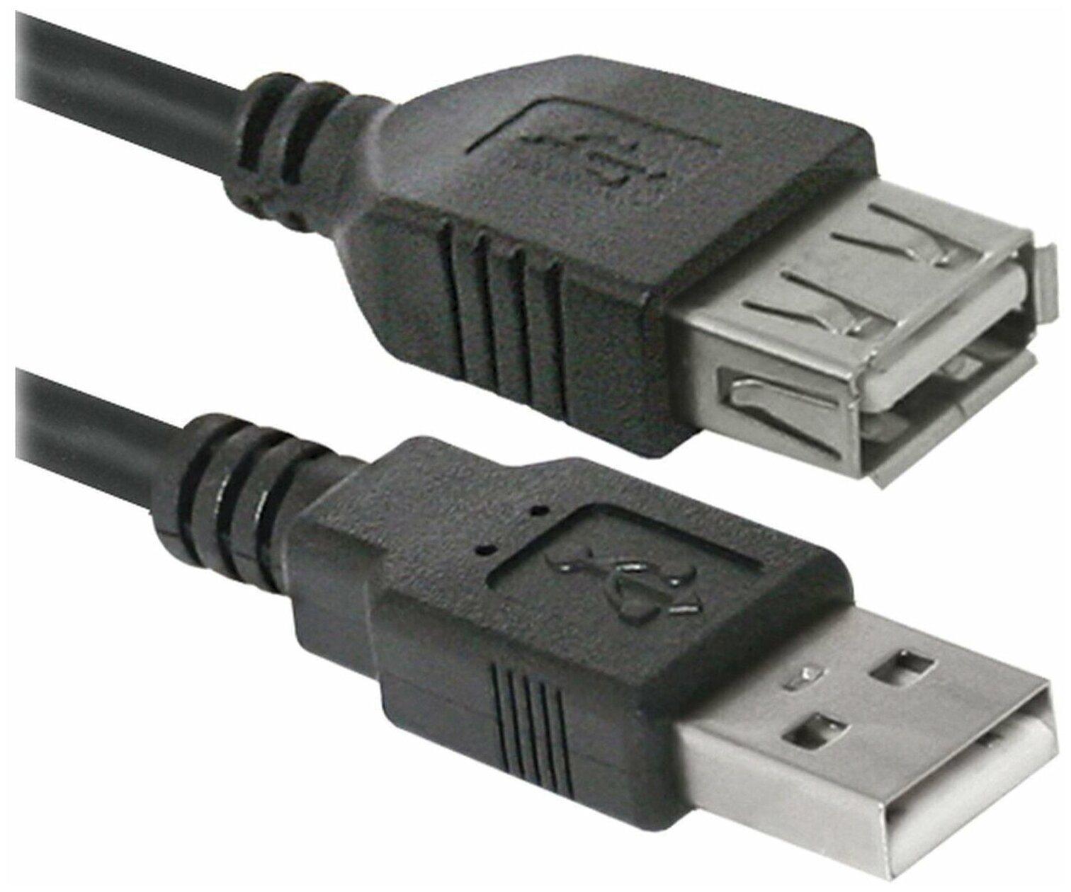 Кабель-удлинитель USB 2.0, 1,8 м, DEFENDER, M-F, для подключения периферии, 87456