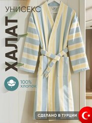 Халат махровый женский, мужской MOTLEY BLUE UNISEX BATHROBE