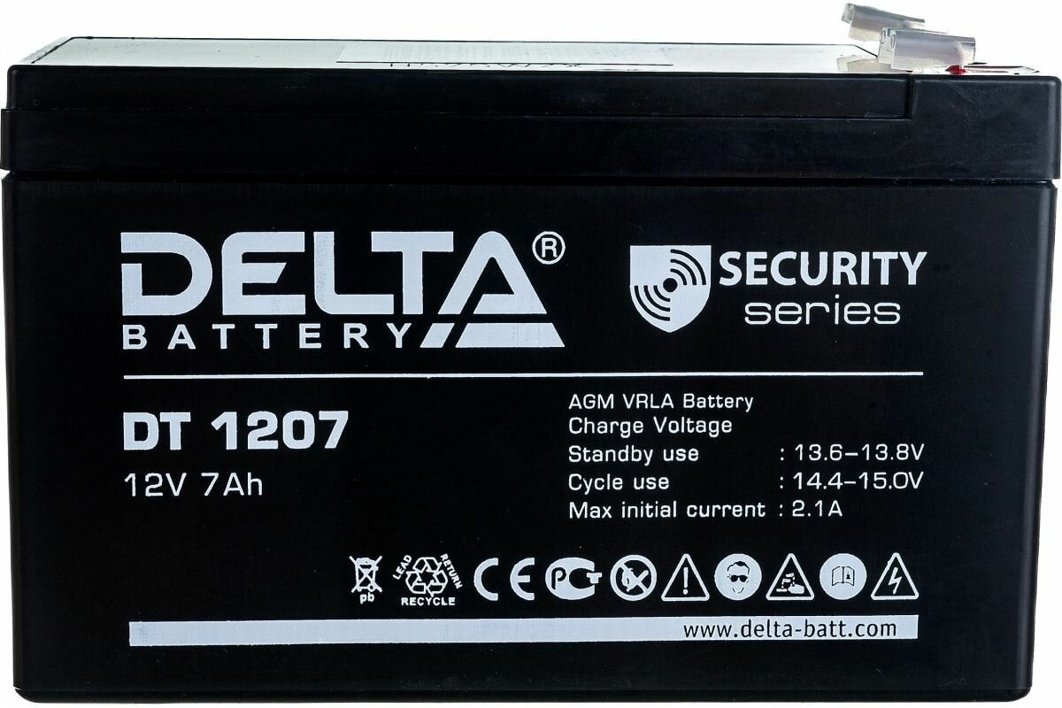 Аккумуляторная батарея Delta Battery DT 1207