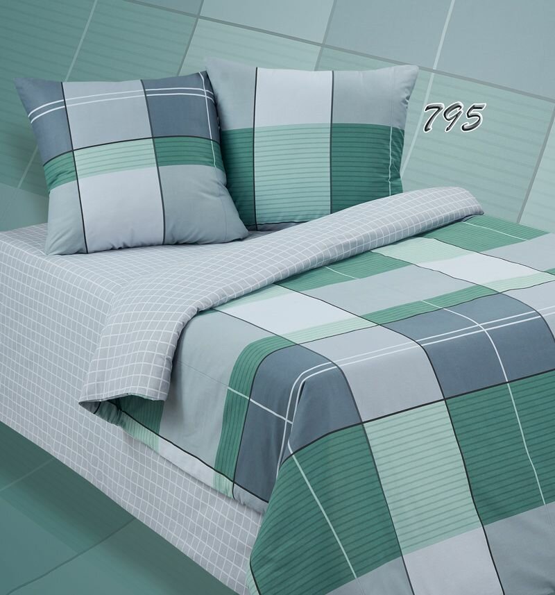 Комплект постельного белья Альвитек ПA-1-795, Полутороспальный, Поплин, наволочки 70х70 (2 шт.)