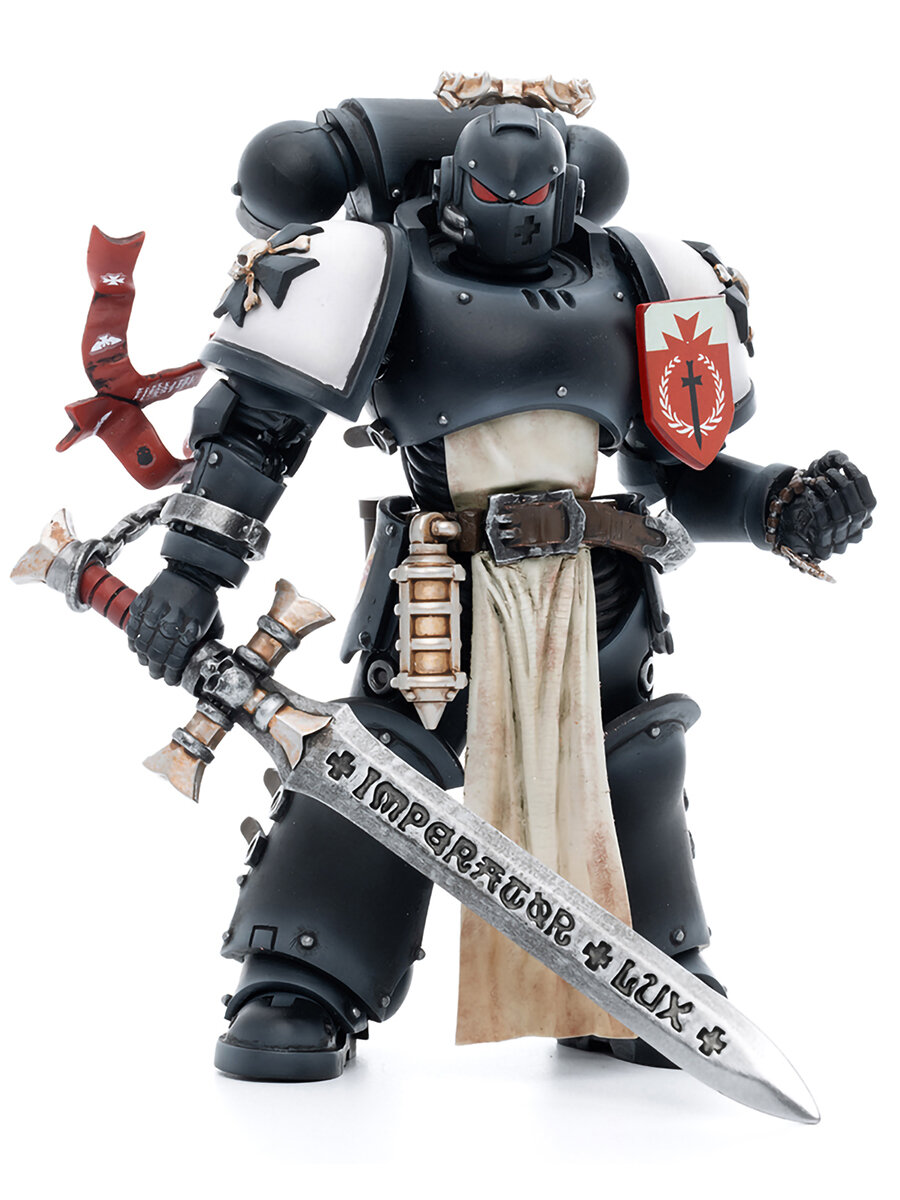 Фигурка JOYTOY Warhammer 40K Black Templars The Emperors Champion Rolantus 1:18
