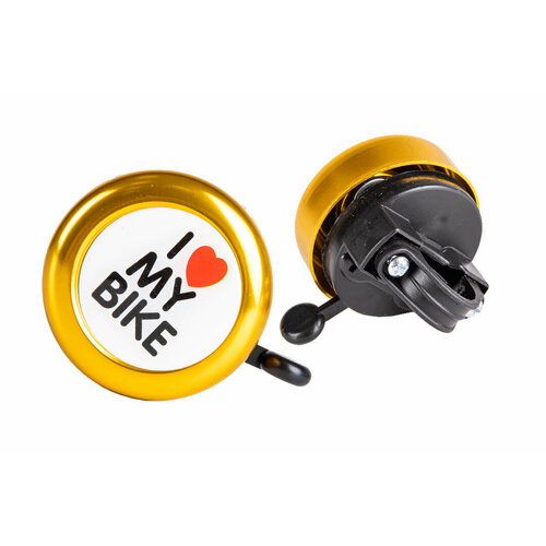 Звонок велосипедный I love my bike золотой 45A-02 1100 45A-02 568₽
