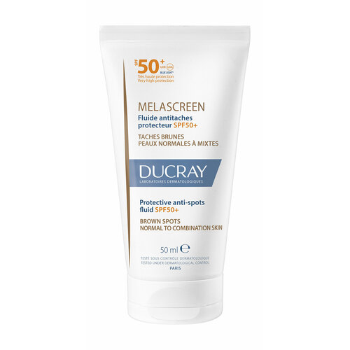 DUCRAY Ducray Melascreen Флюид для лица защитный против пигментации SPF 50+, 50 мл melascreen жидкость против пятен spf 50 40 мл ducray