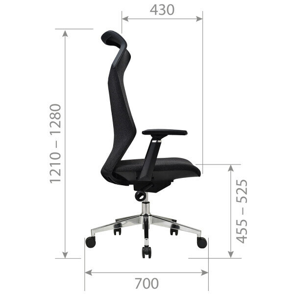Кресло офисное Chairman CH583 black - фото №4