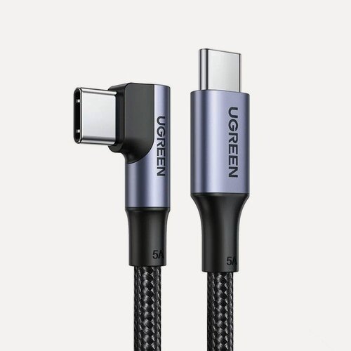 Изображение товара Кабель UGREEN US334 (20583) USB-C Male to USB-C Male 2.0 5V/5A, Длина: 3м. Цвет: черный