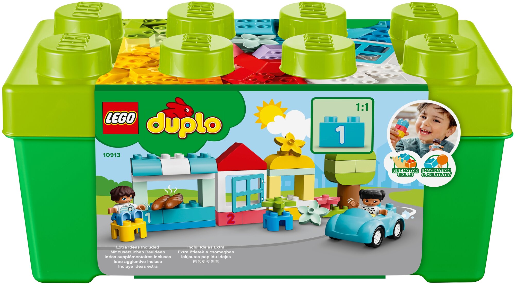 Конструктор Lego Duplo Classic 10913 Коробка с кубиками 65 деталей — фото 1