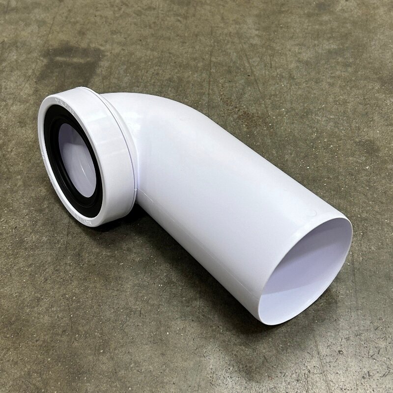 Труба McALPINE фановая L=230 мм под углом 90 вход 97-107 мм выход 110 мм