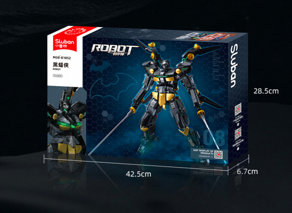 Изображение Конструктор Xiaomi SLUBAN BIONICLE BLACK BAT 534 деталей Высота 28см