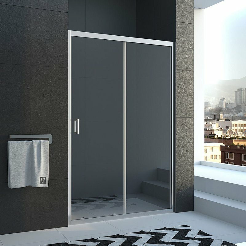 Душевая дверь в нишу Veconi Vianno VN40-110-01-C1 110 см профиль хром стекло прозрачное