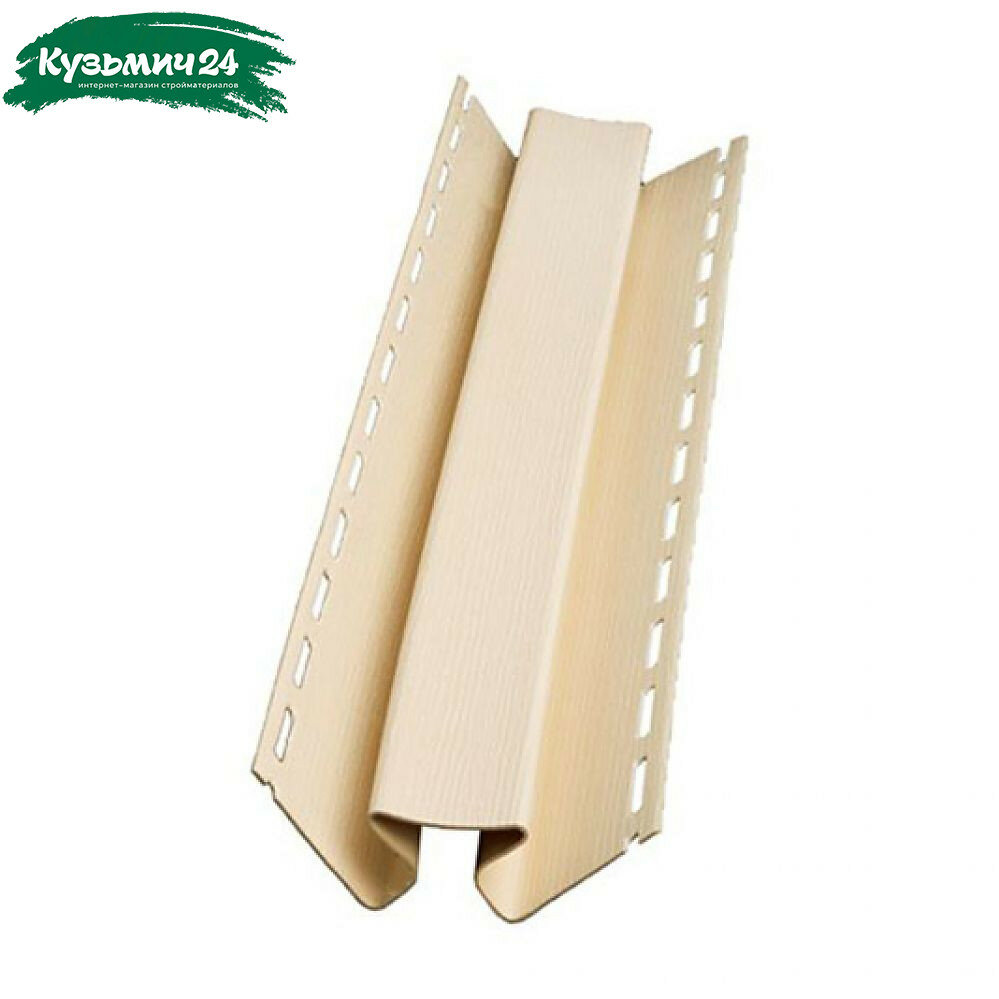 Сайдинг планка угол внутренний Бежевая