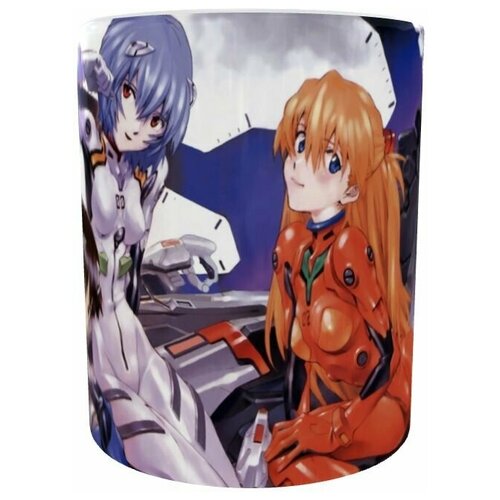 Евангелион Манга/Кружка Аниме/330 мл, 1 шт, Кружка керамическая