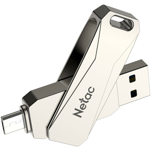 USB Flash накопитель 128Gb Netac U782C Silver