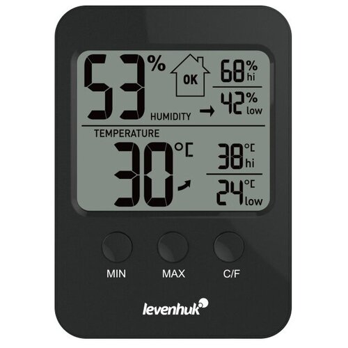 Термогигрометр Levenhuk Wezzer BASE L30 черный 189000₽