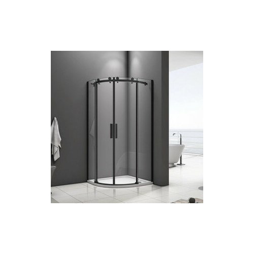 Душевой уголок Good Door Galaxy R-TD 90x90 прозрачный, черный (R-TD-90-C-B)