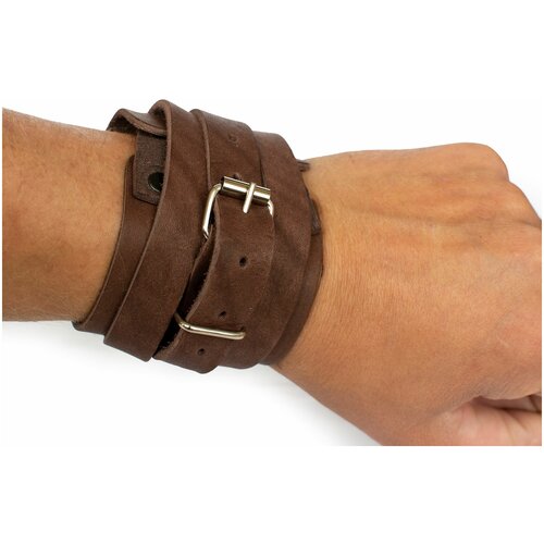 Напульсник для тяжелой атлетики ReKoy FGHK15 фиксатор запястья, напульсник для гири кожаный, 1 шт.