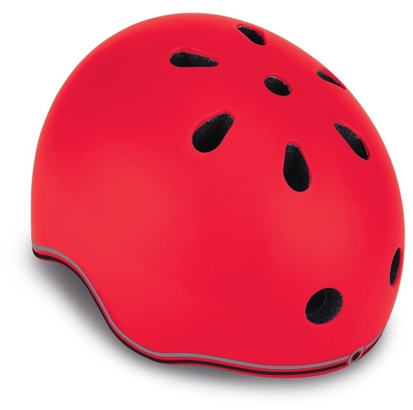 Шлем защитный Globber Evo Lights с фонариком, красный, 45-51см, XXS-XS (506-102) - фото №2