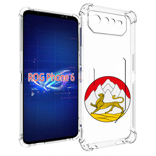 Чехол MyPads герб-северная-осетия для Asus ROG Phone 6 задняя-панель-накладка-бампер