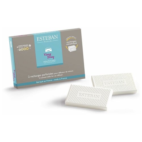 Сменный блок для автодиффузора Esteban иланг-иланг (Ylang-Ylang), 2 шт