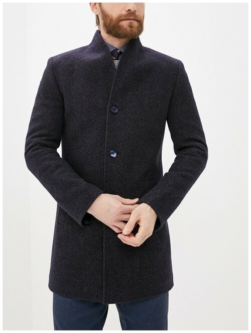 Пальто Berkytt, демисезон/зима, шерсть, силуэт прилегающий, подкладка, размер 58/176, черный