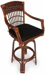 Барный стул TetChair Andrea,Pecan Washed (античн. орех), Ткань рубчик, цвет кремовый