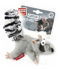 Игрушка для кошек Catch & Scratch енот С кошачьей мятой 8 СМ - фотография № 7